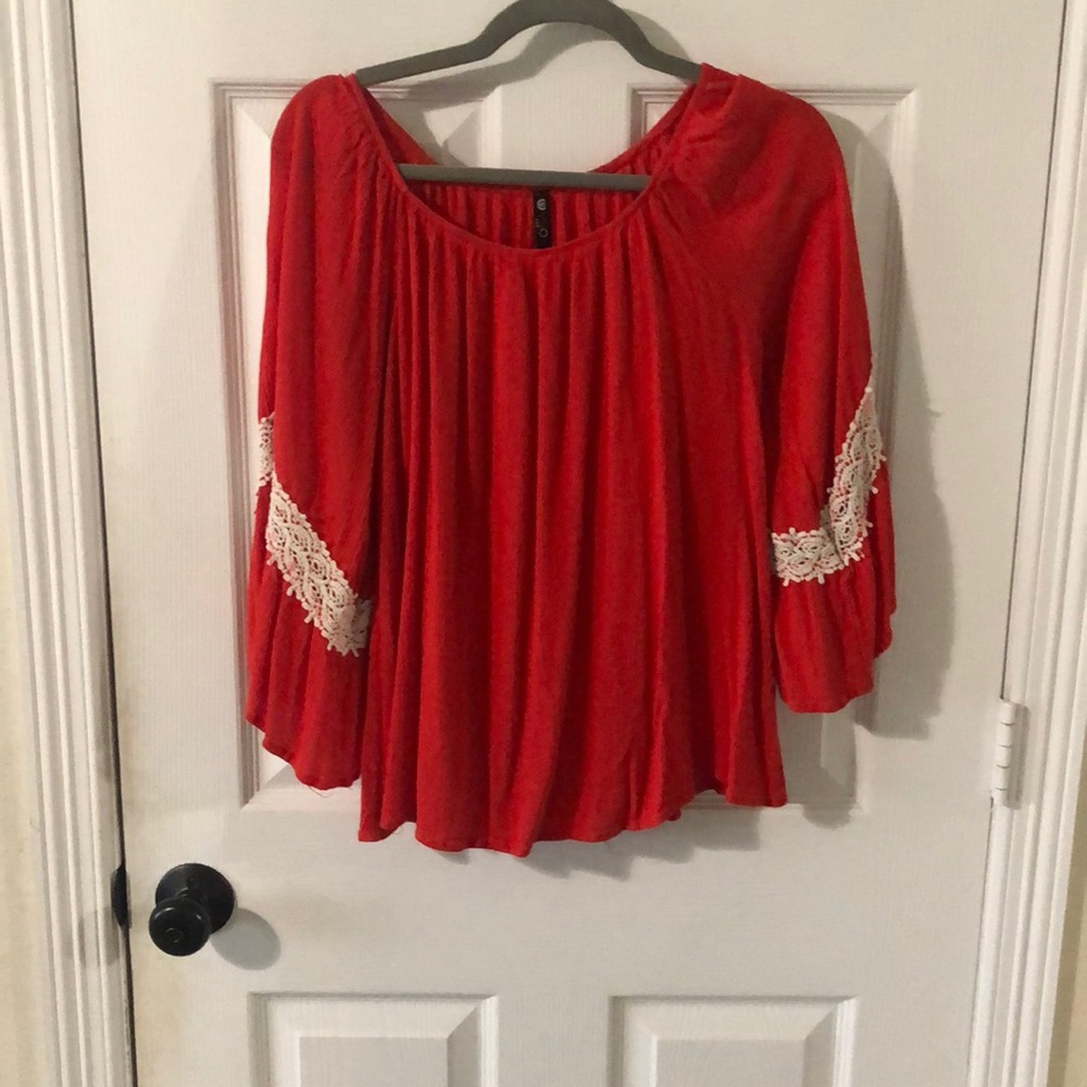 Red blouse
